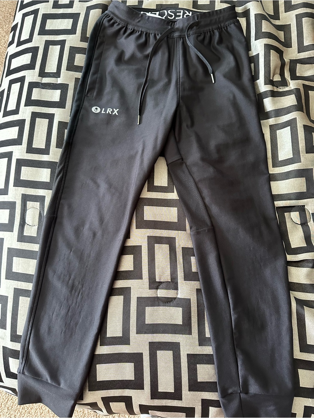 LRX Black Performance Jogger Pants